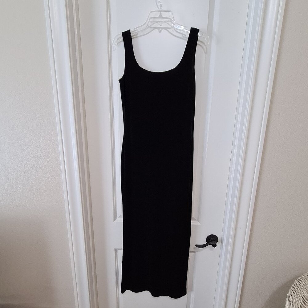 Elements Black Velvet Dress, Evening, Maxi, Long, Sleeveless, Small, NWT